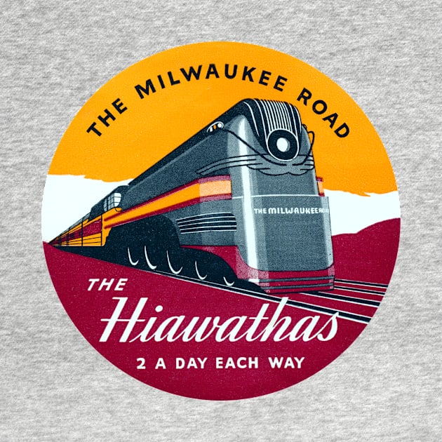 1939 Hiawatha Passenger Train Fleet by historicimage